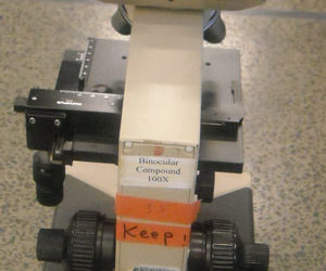 Donation of optical microscope