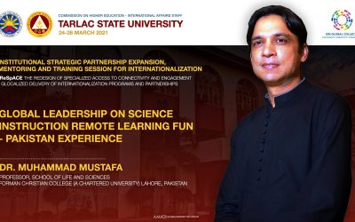 Dr Muhammad Mustafa gives a talk on Remote Learning at Tarlac State University