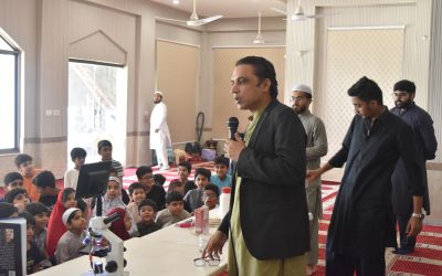 Interactive science activities at Jamia Masjid Taqwa, Lahore